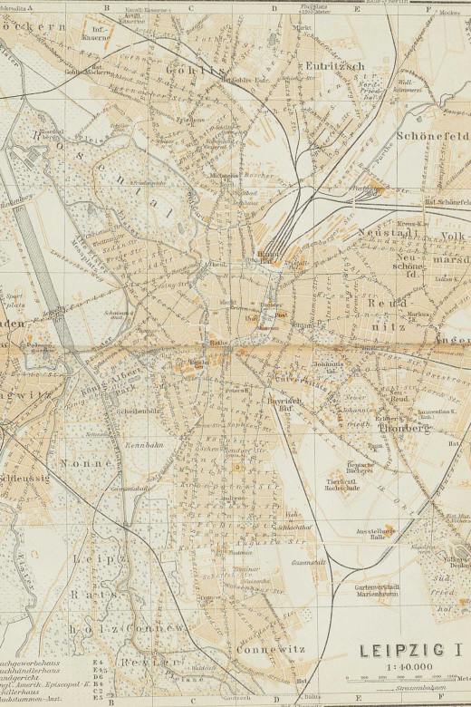 Karte von Leipzig und Umgebung, Beispielbild