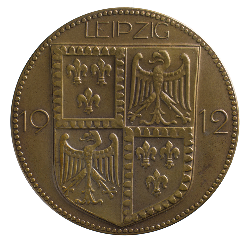 Medaille auf das Fest am Hofe von Ferrara der Königlichen Akademie für Grafik und Buchkunst Leipzig 1912