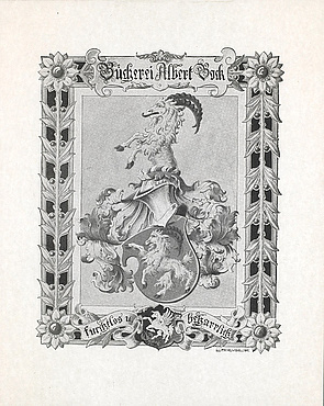 Rheude, Exlibris für Albert Bock