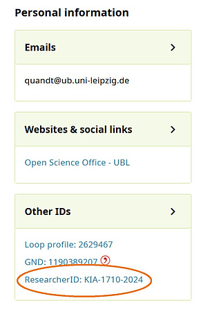 ORCID Profil